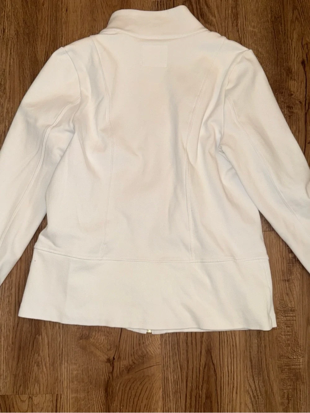 lilly pulitzer jacket womens small white luxletic al fresco full zip lightweight
